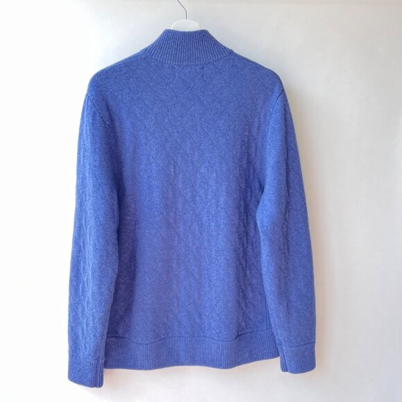Brooks Brothers Wool Cashmere Half-Zip Sweater, Size L P2 - Picture 3 of 8